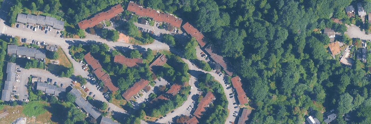 The Evergreens aerial view