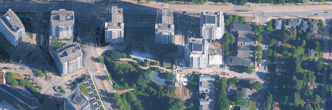 Park Avenue aerial view