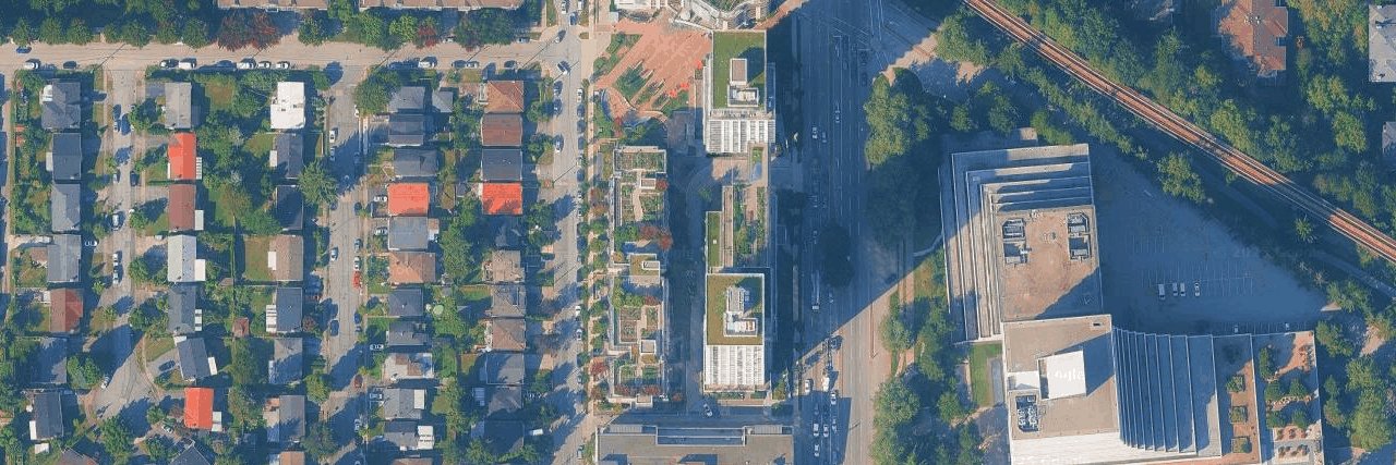 Wall Centre Central Park aerial view