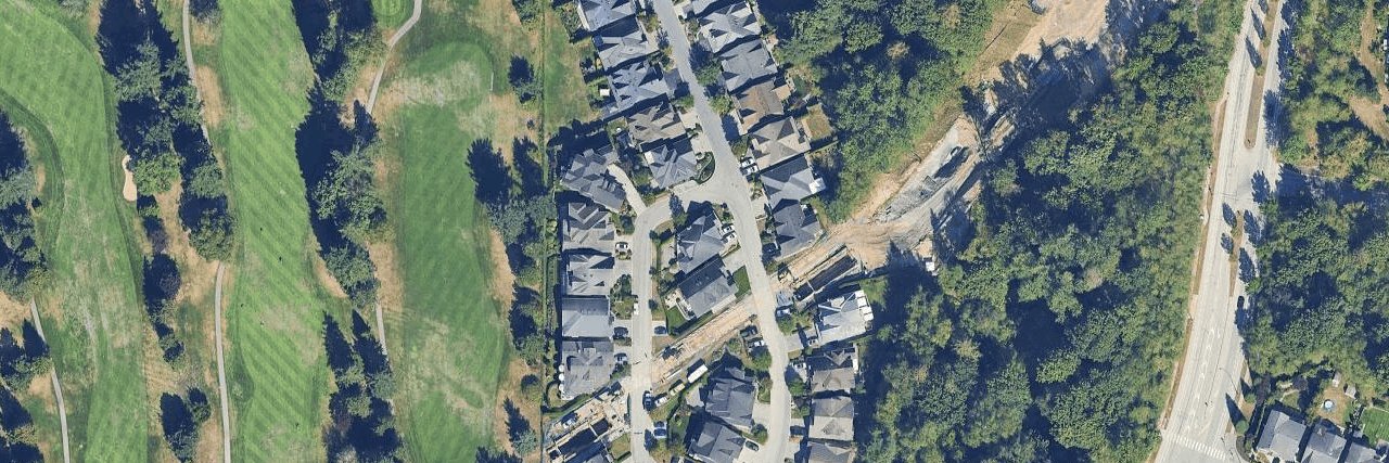 Golf Course Drive aerial view