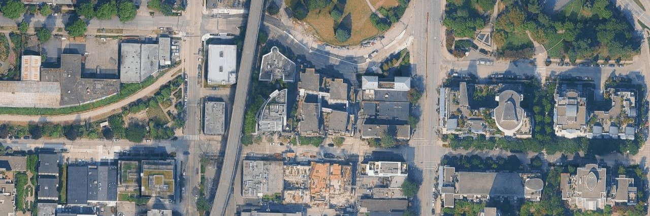 South Granville Lofts aerial view