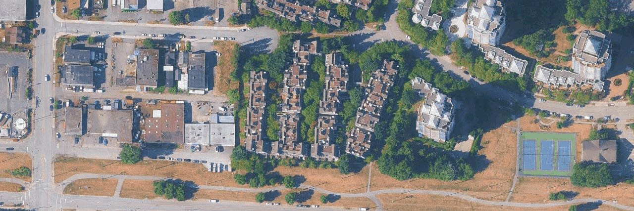 Tudor Grove aerial view