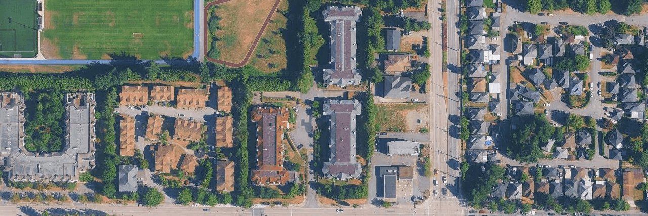 Newton Court aerial view