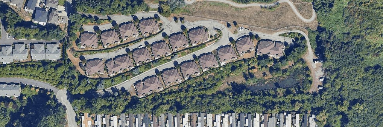 Blackberry Creek Strata Plan aerial view