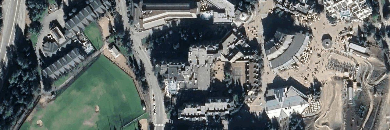 Hilton Resort Whistler aerial view