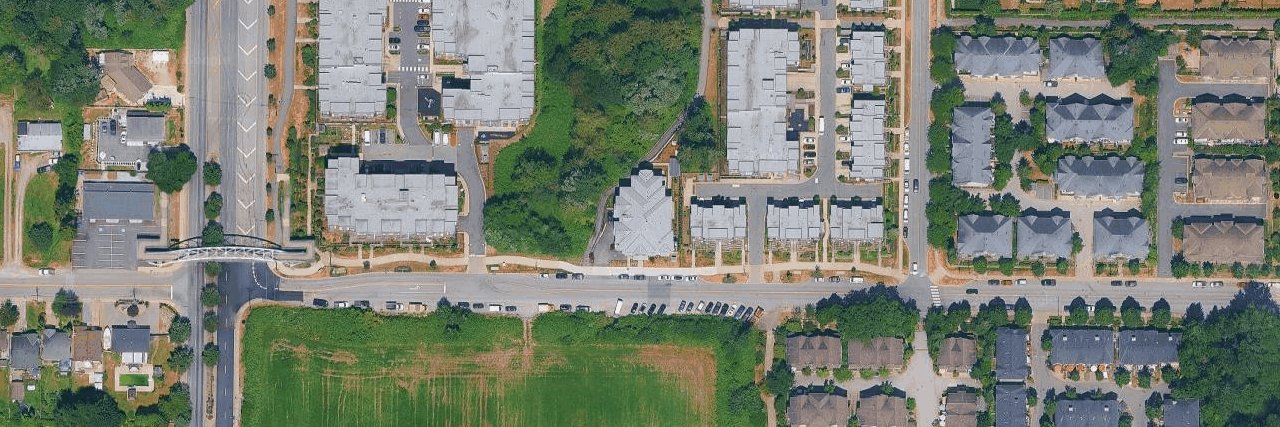 Arora Court aerial view