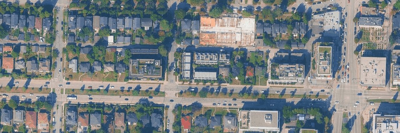 King Edward Green aerial view