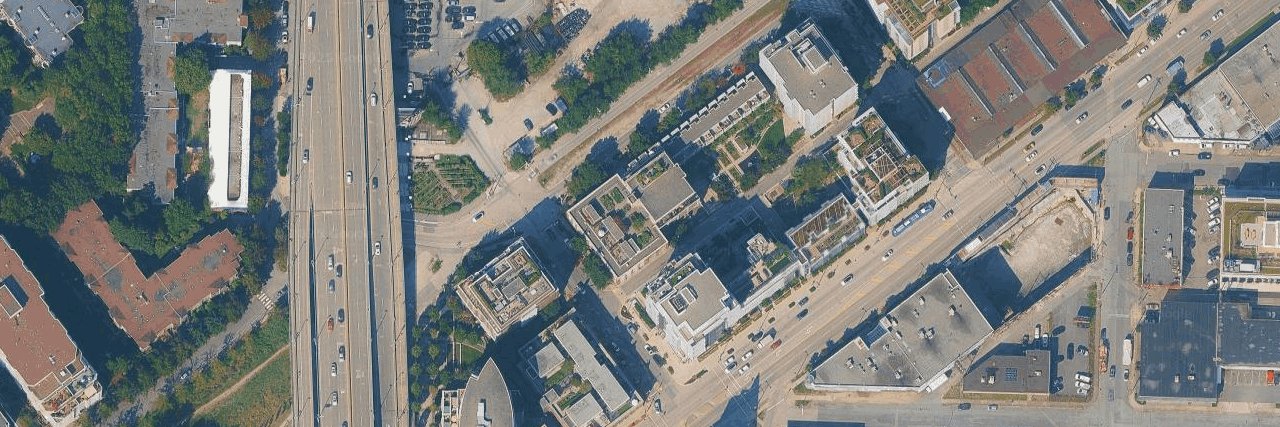 The Exchange aerial view