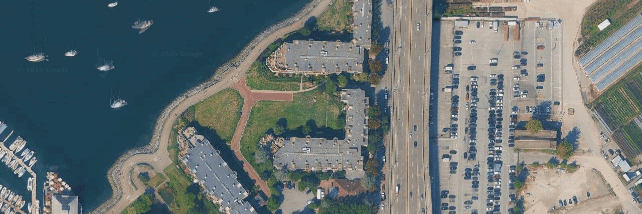 San Remo Court aerial view