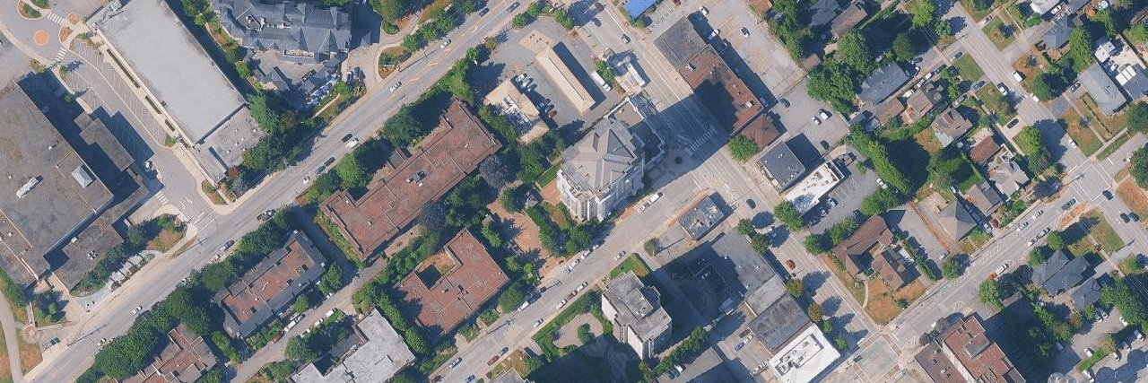 The Uptown aerial view