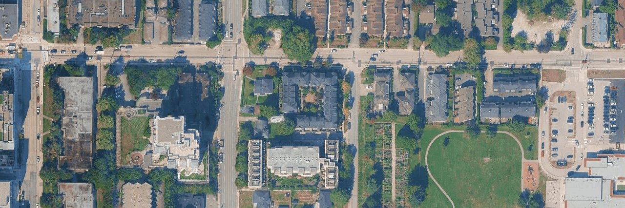 La Villa aerial view