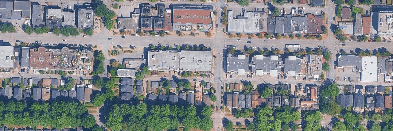 The Mack aerial view