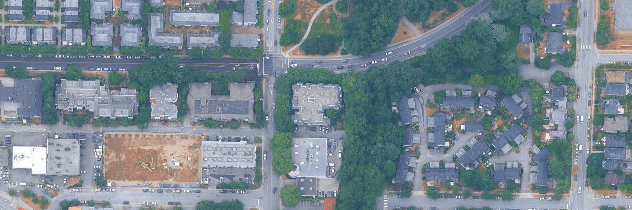 The Gables aerial view