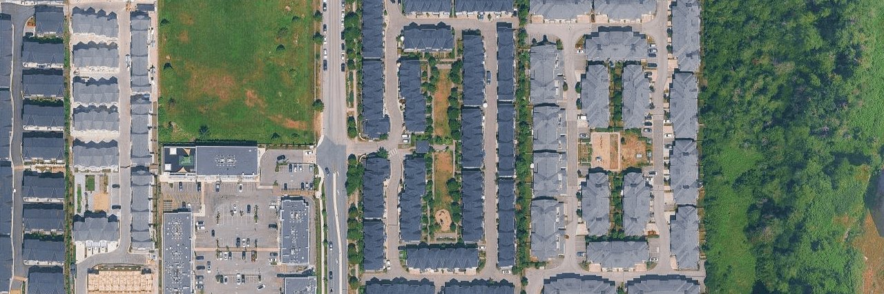 Ashbury & Oak aerial view