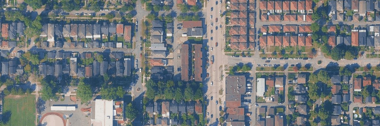 Charles Place aerial view