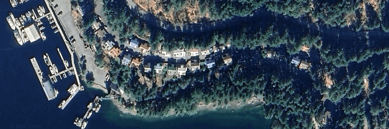 Secret Cove Mews aerial view