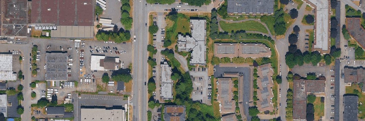 Langley Village aerial view