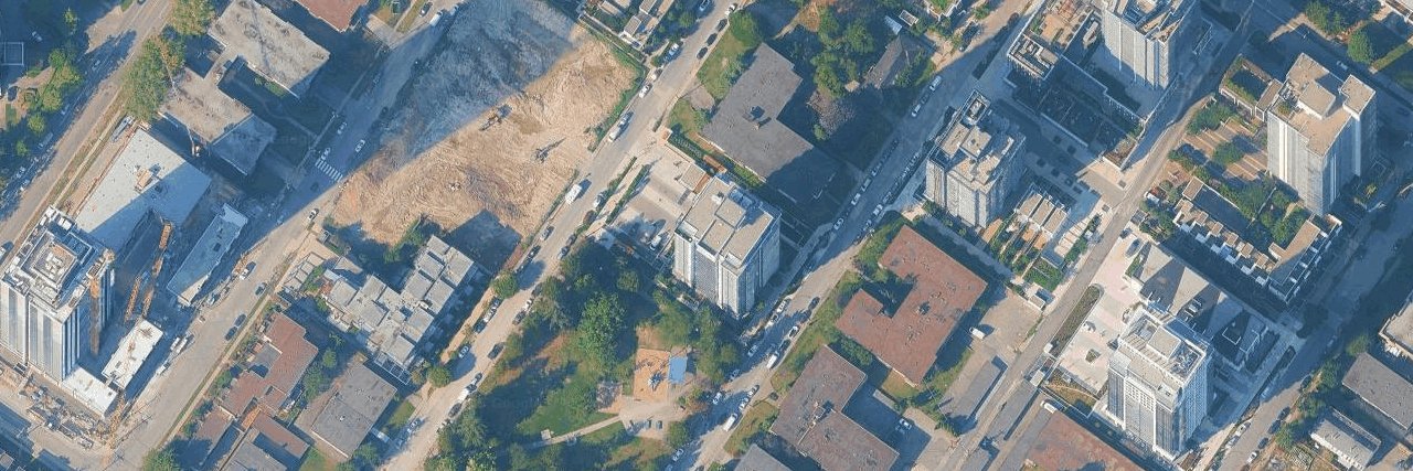 Maywood On The Park aerial view