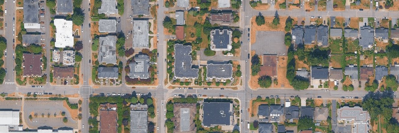 Regency Court aerial view