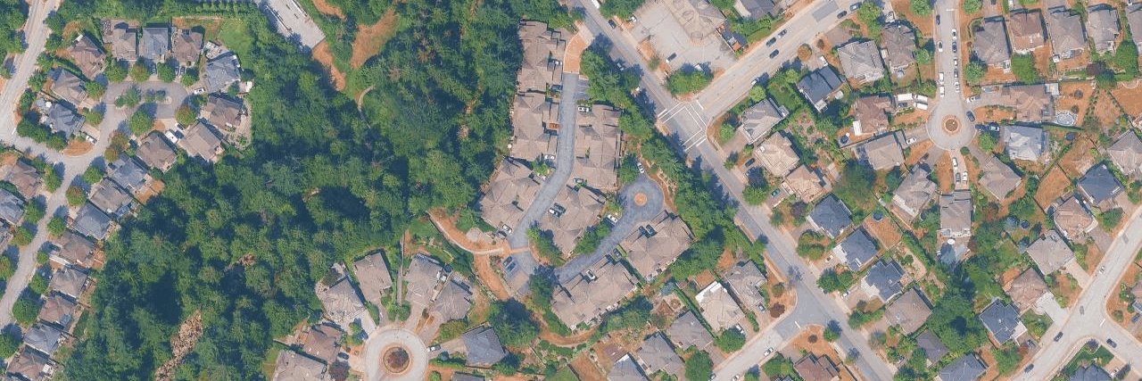 Buckingham Court aerial view