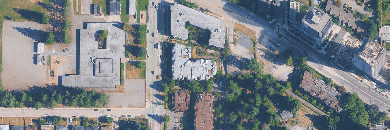 Melrose Garden aerial view