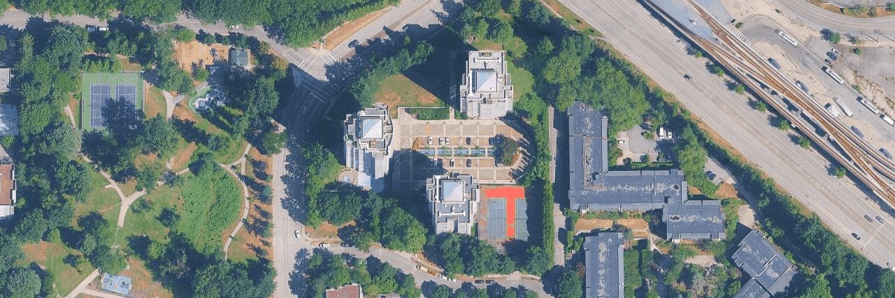 Strathmore Towers aerial view