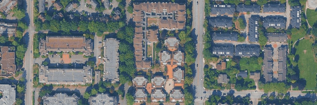 Newport Terrace aerial view