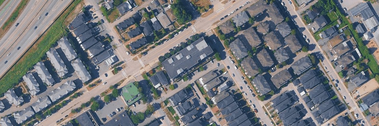 Via aerial view