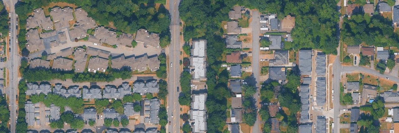 Creekside aerial view