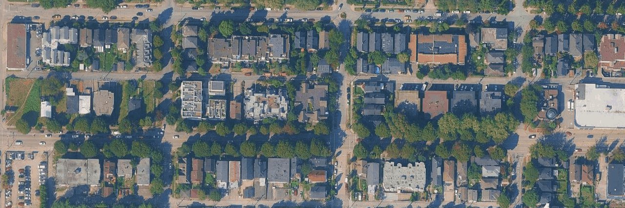 Woodland Court aerial view