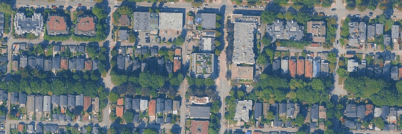 Heather & 17th aerial view