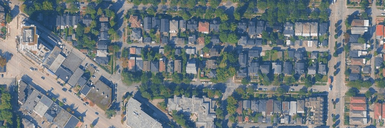 Cedar Cottage aerial view