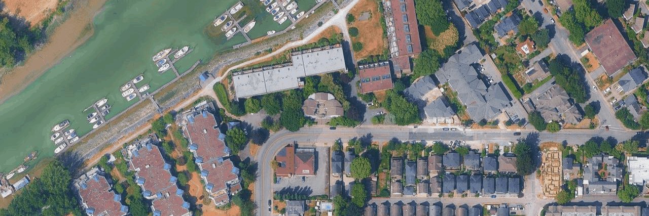 Ladner Harbour aerial view