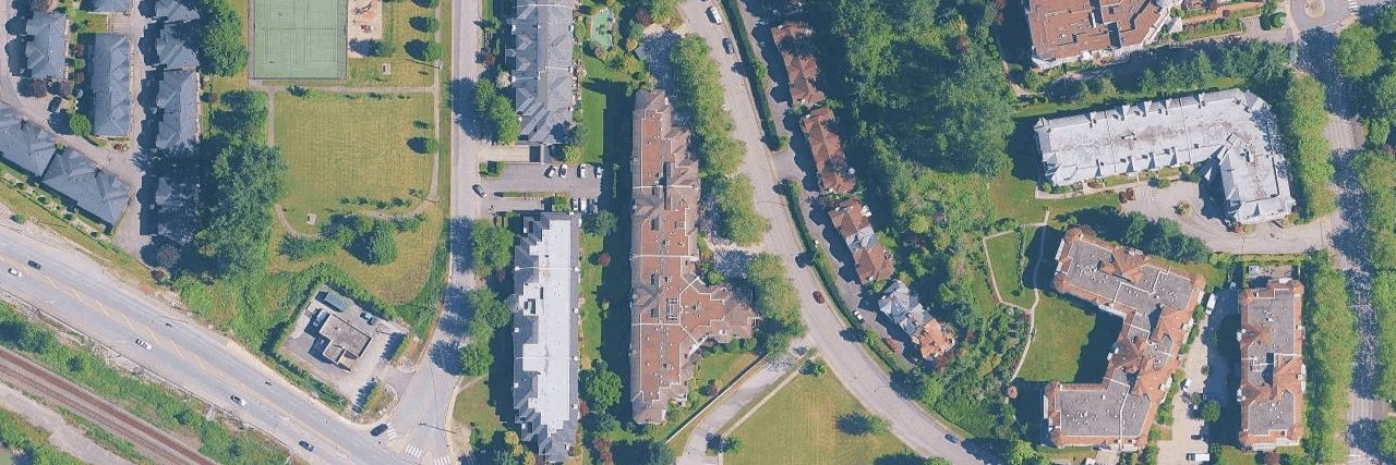 Fraser Court aerial view