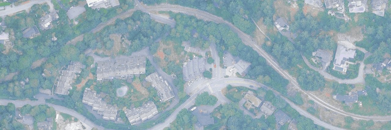 Tiddley Cove Gardens aerial view