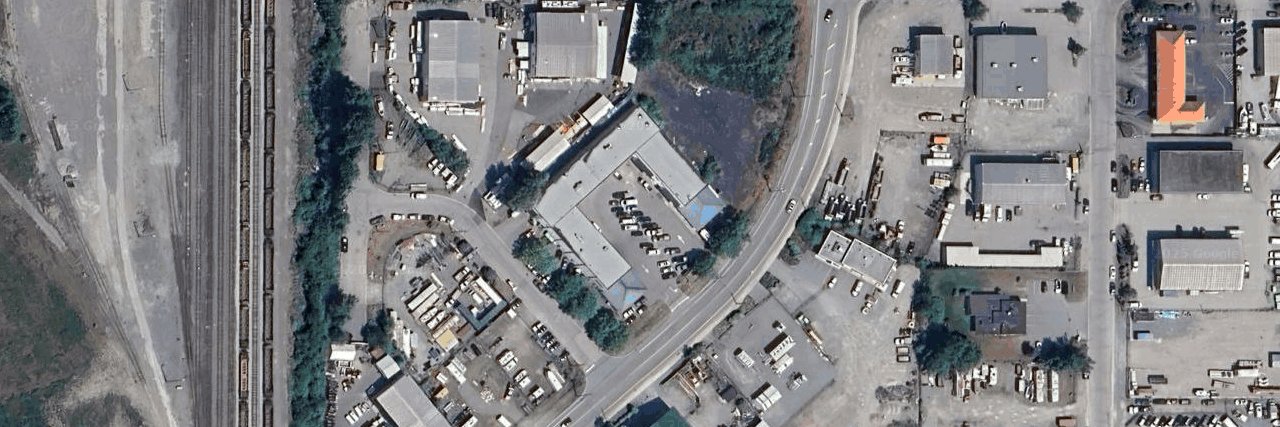 Queens Way Business Park aerial view