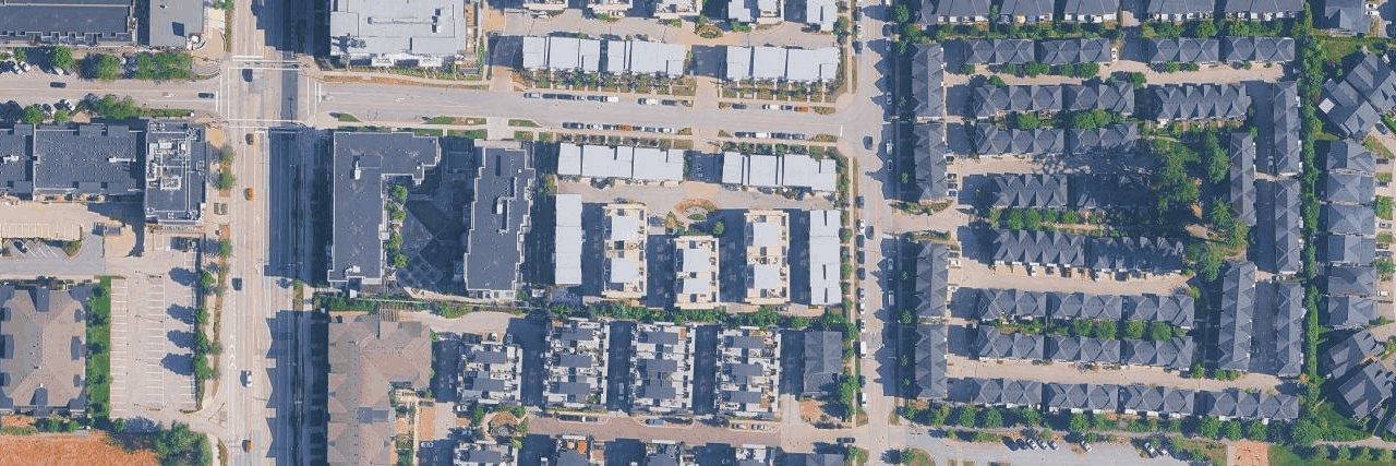 Boulevard aerial view