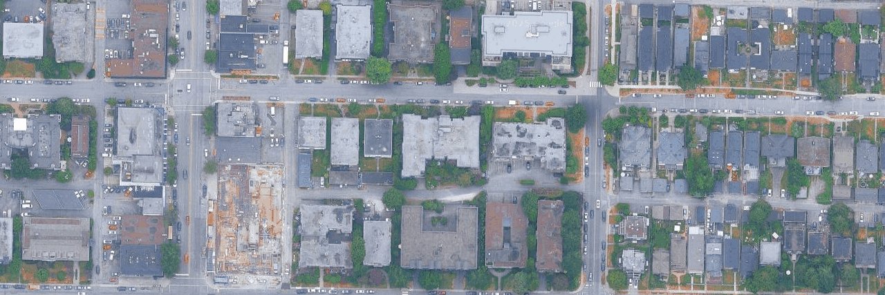 Douglas House aerial view
