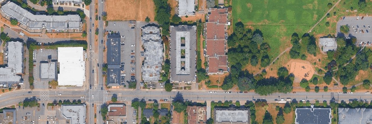 The Courtyard aerial view
