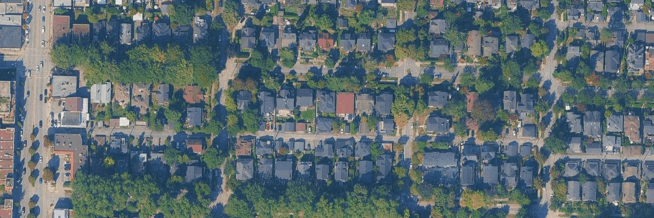 Lawrence House aerial view