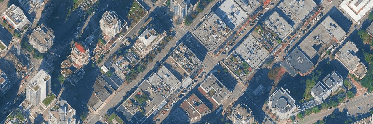 Murchies Building aerial view