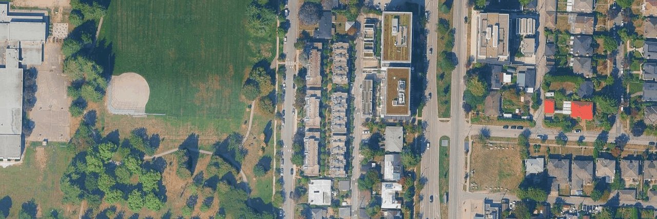 Weston Walk aerial view