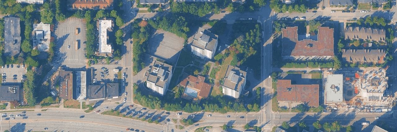 Central Park Place aerial view