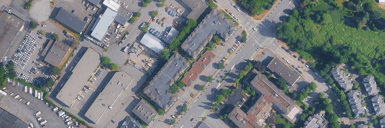 College Court aerial view
