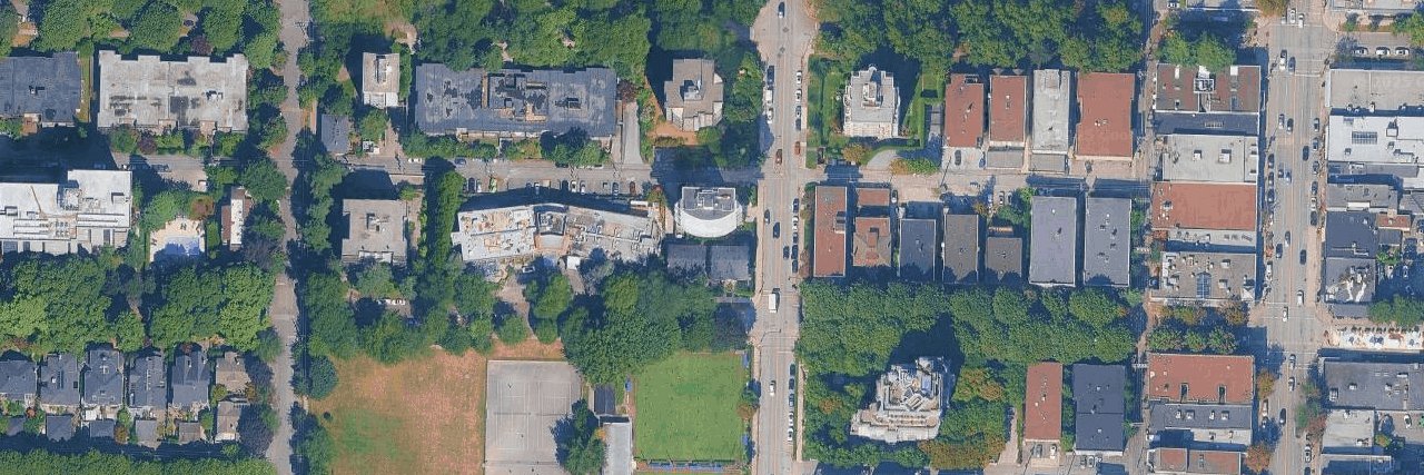 Crystal Court aerial view