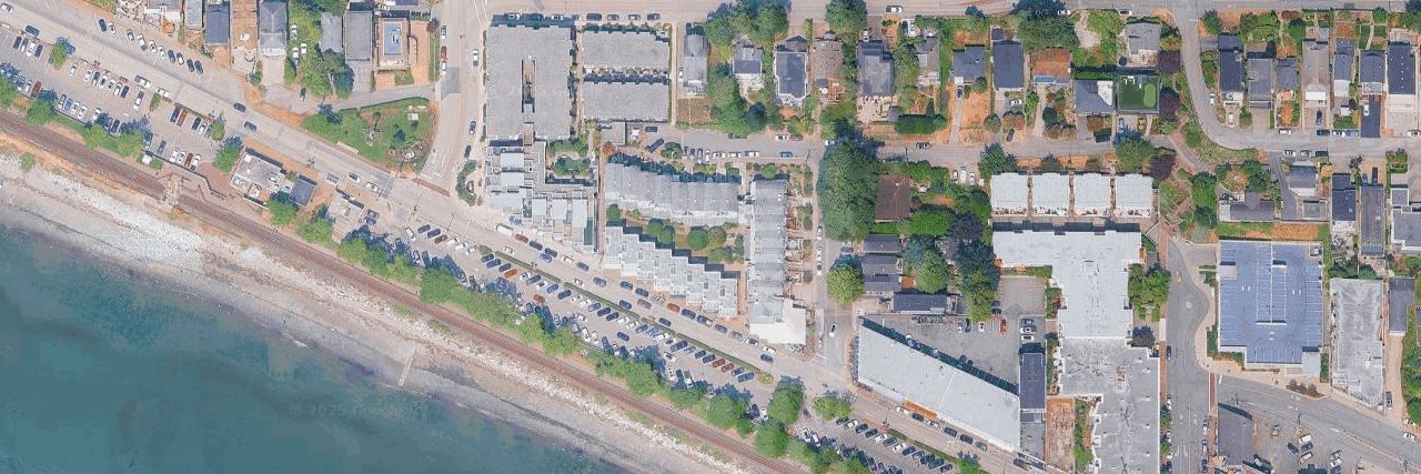 Marine Court aerial view