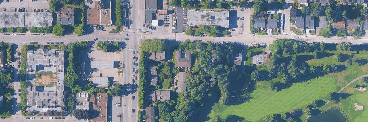 The Courtyards aerial view