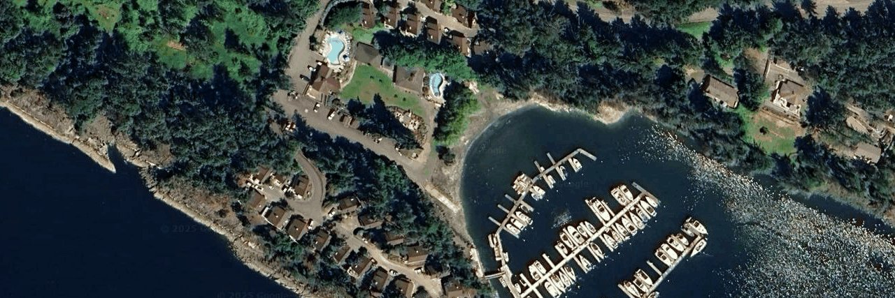 Currents At Otter Bay aerial view