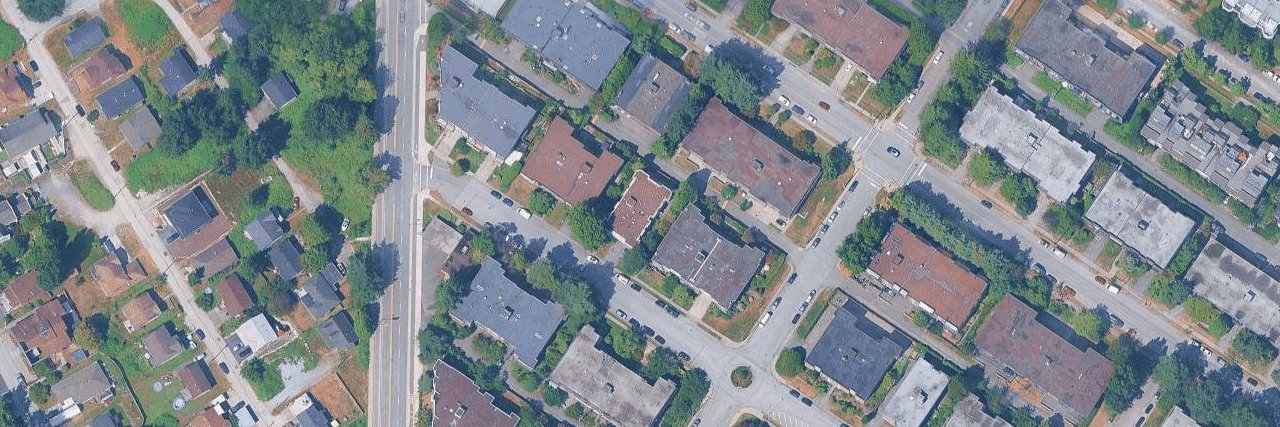 Beverly Court aerial view