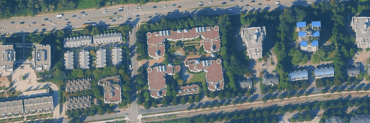 Boardwalk aerial view